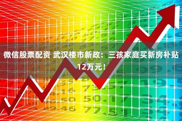 微信股票配资 武汉楼市新政：三孩家庭买新房补贴12万元！